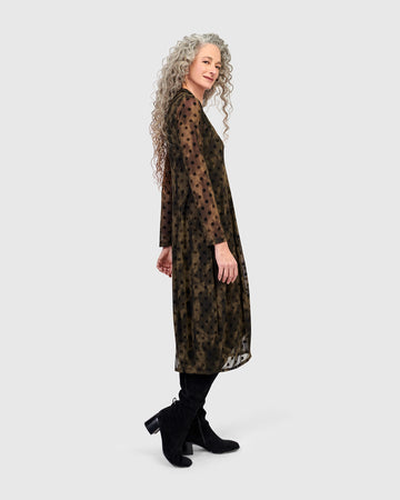 alembika-grove-mesh-cocoon-kleid-damen-antique image 7