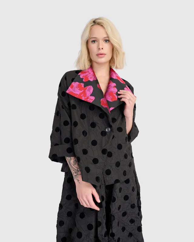alembika-cherie-cocktail-jacke-black-dots image 1