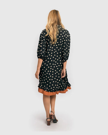 alembika-lara-ruffled-shift-kleid-dots image 3