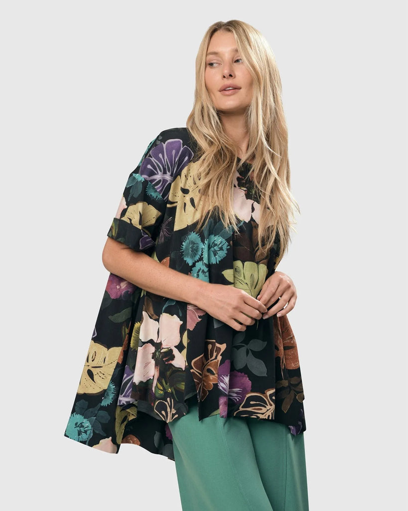 alembika-bali-trapeze-top-leaves-multi image 1