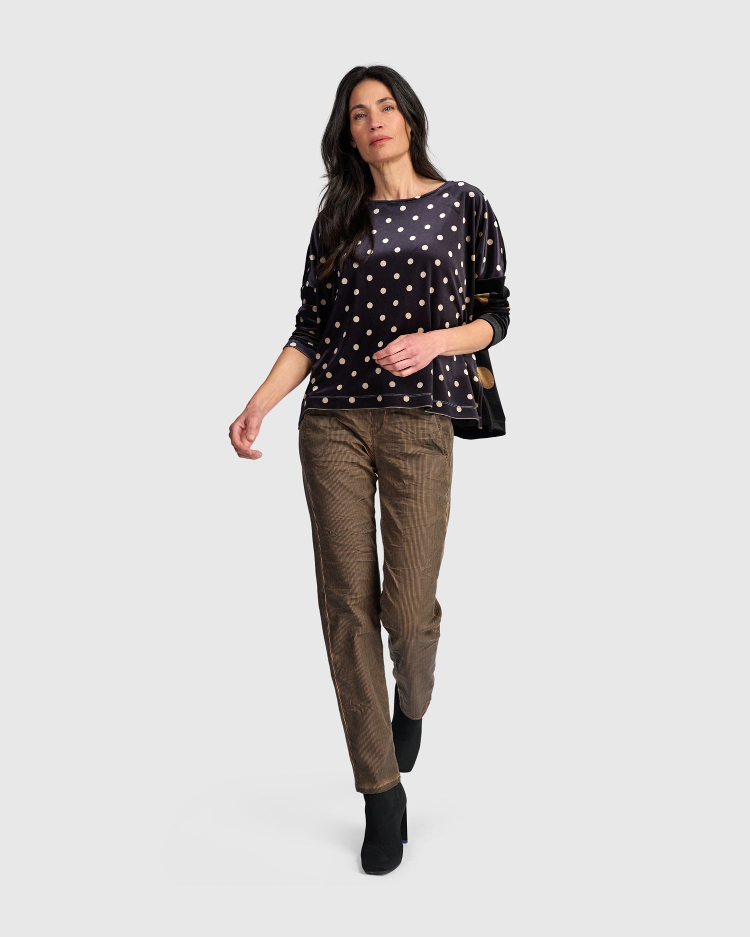 alembika-velvet-boxy-top-samt-top-iron-dot image 2