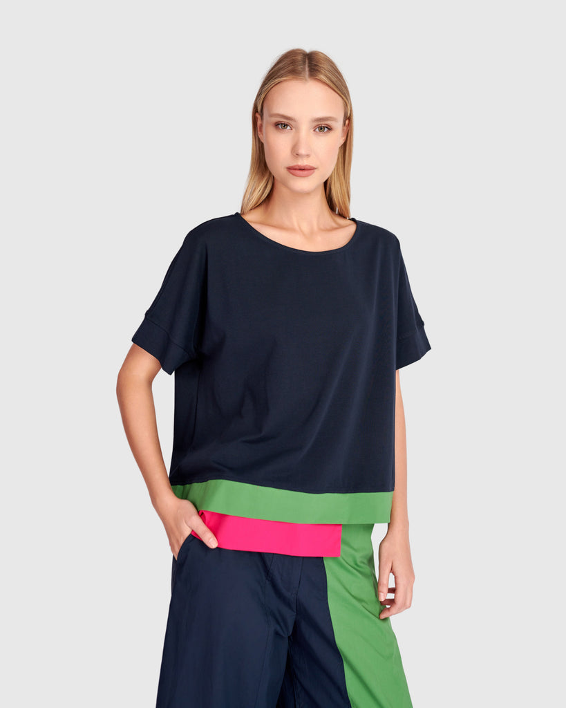 alembika-sorbet-tee-navy-multi image 1
