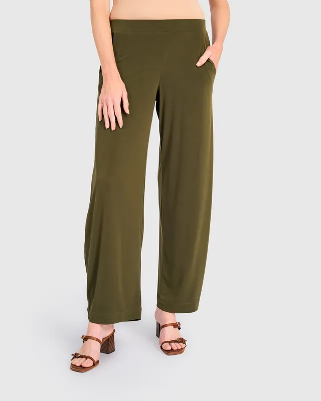 alembika-essential-slinky-flow-pants-khaki image 1