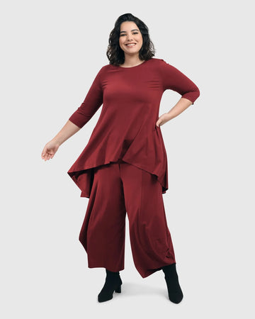 alembika-essential-punto-pants-plum-damen-jerseyhose-mit-stretchbund image 2