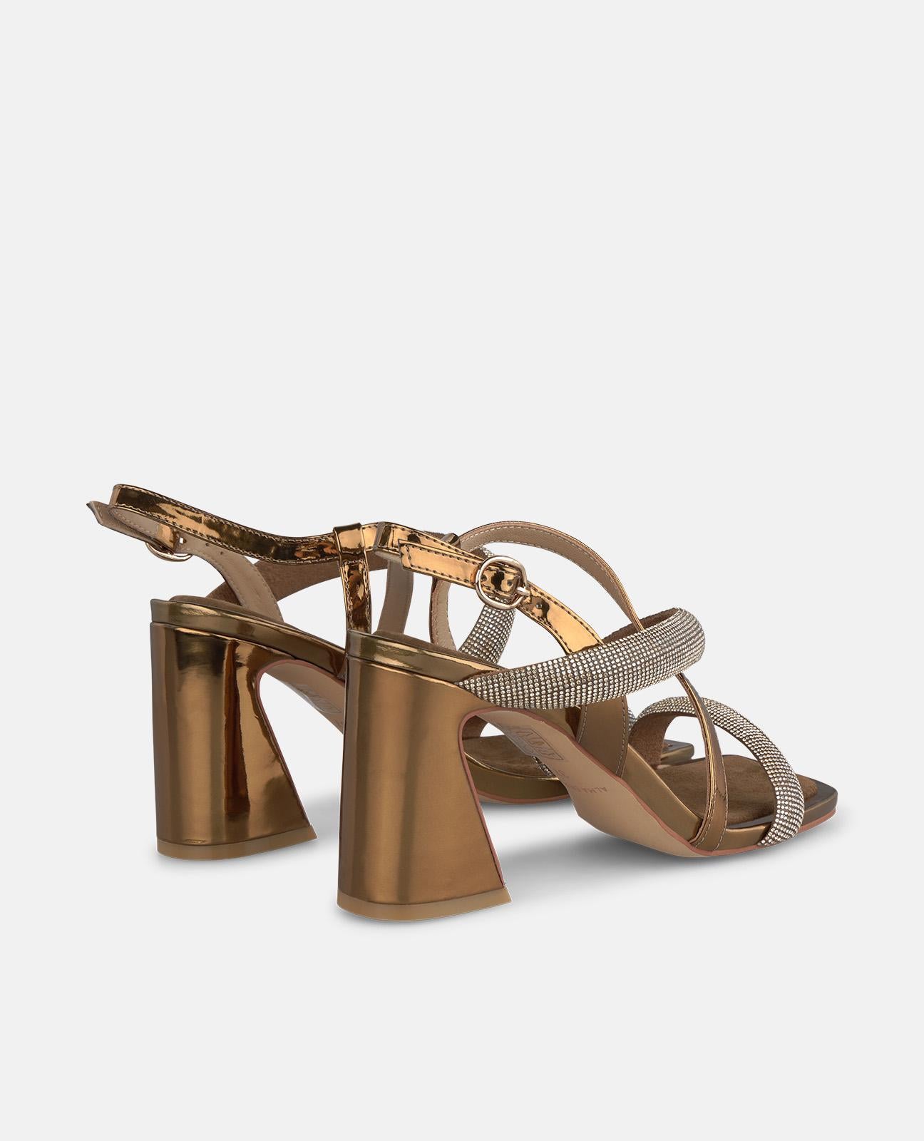 alma-en-pena-sandalette-bronze-strass-eckige-zehe-8-3-cm image 3