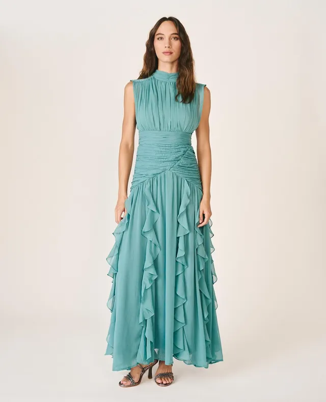 alma-en-pena-alfa-64625-maxikleid-r-schen-gr-n-lang-rmellos image 1
