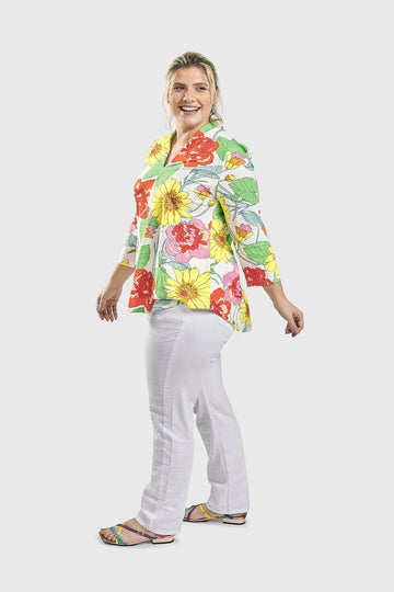 alembika-vibrant-v-neck-top-bloom-baumwolle image 2