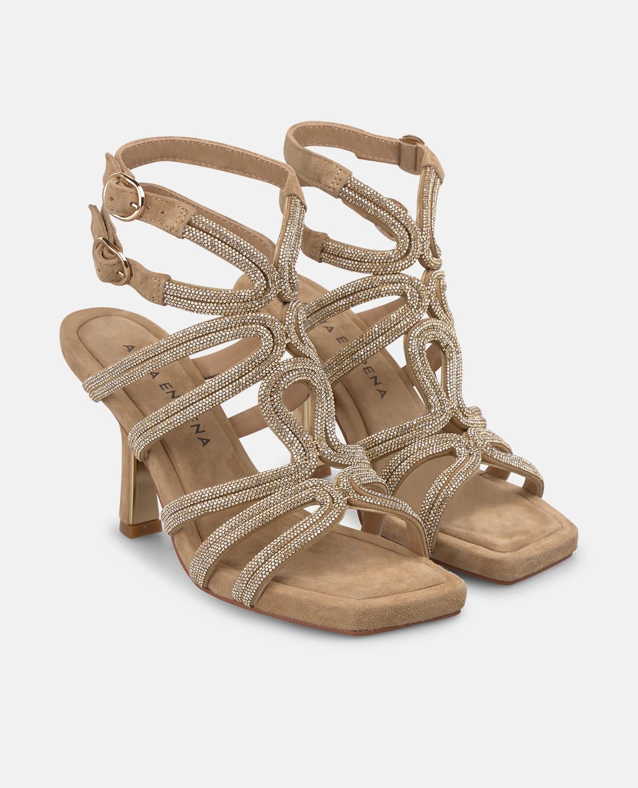 alma-en-pena-alfa-63036-multi-riemen-sandalen-mittelabsatz-8-cm-arena image 2