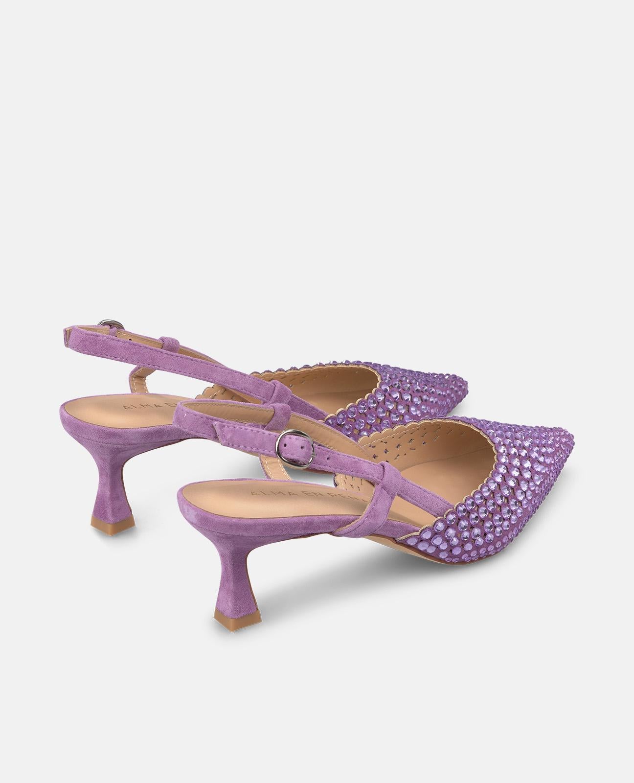 alma-en-pena-alfa-53825-slingback-pumps-violett-mit-strass-spitze-kappe-6-cm image 3