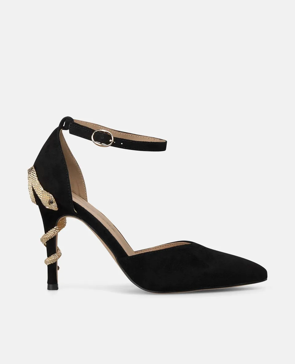 alma-en-pena-pumps-mit-schlangen-absatz-wildleder-schwarz-10-cm image 1
