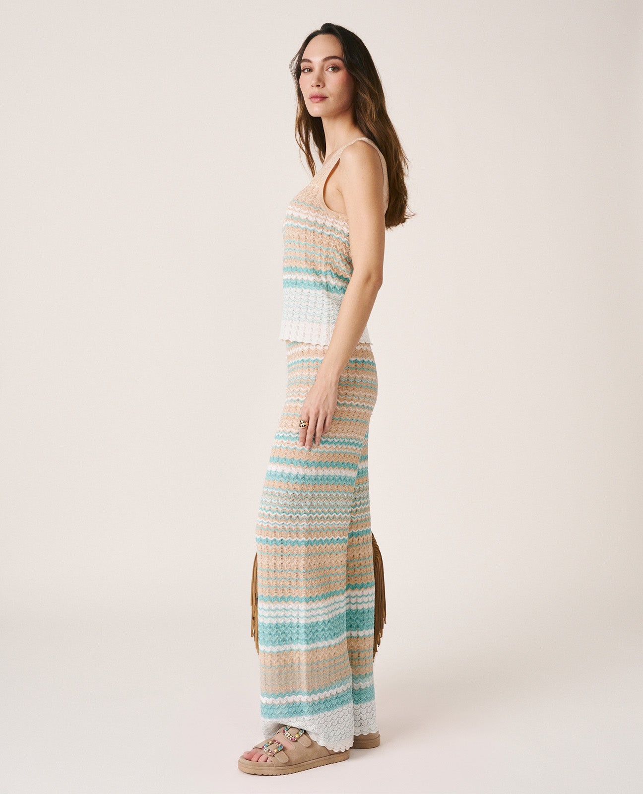 alma-en-pena-straight-knit-trousers-strickhose-blau image 2