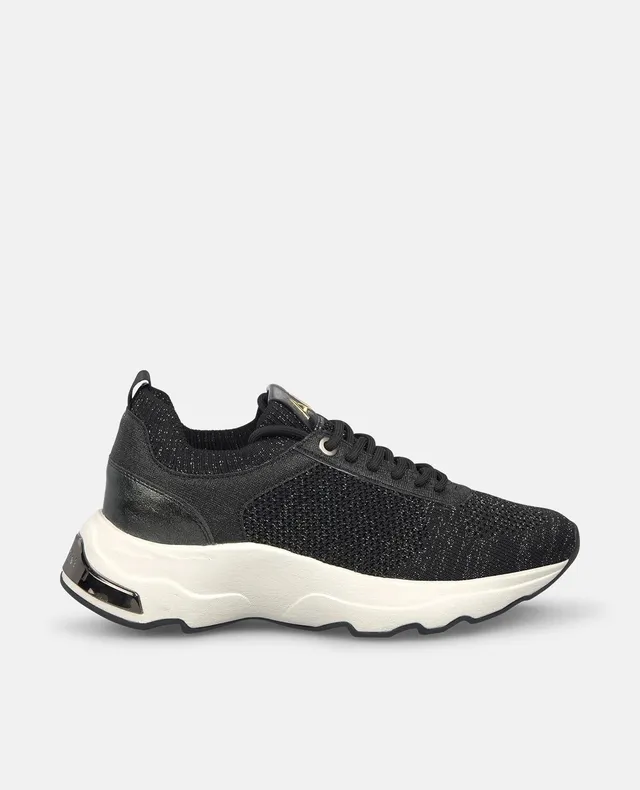 alma-en-pena-sneaker-schwarz-mit-strass-und-4-5-cm-plateau image 1