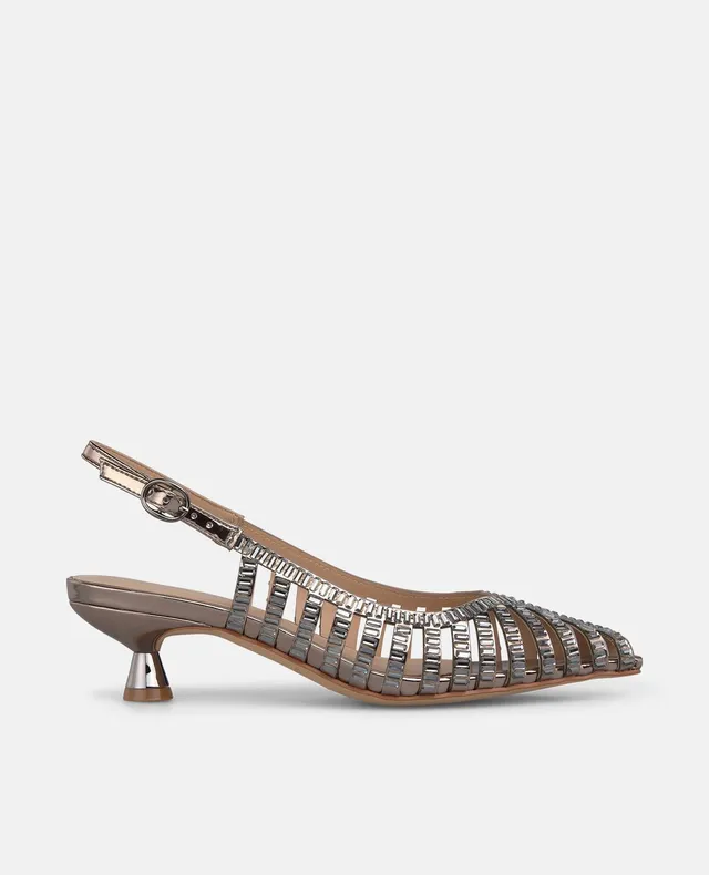 alma-en-pena-slingpump-silber-kitten-heel-mit-strass-4-5-cm image 1