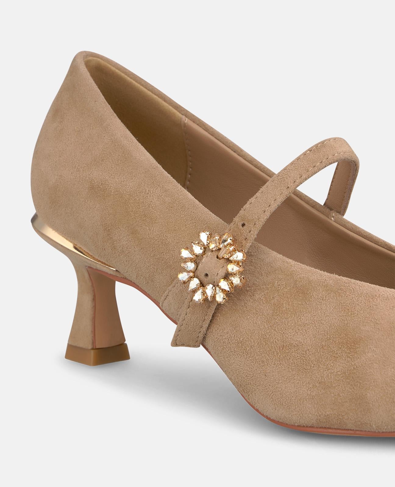 alma-en-pena-suede-pumps-mit-schnalle-arena image 4