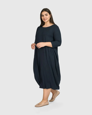 alembika-essential-relaxed-midi-kleid-ocean-damen-jersey-kleid image 6
