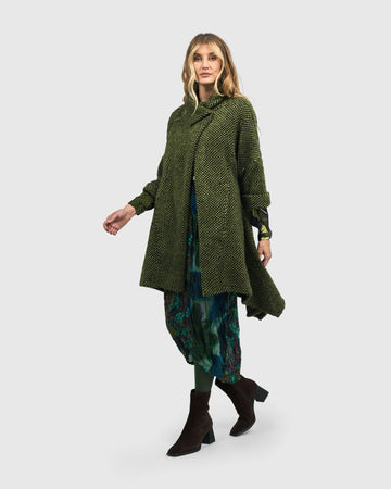 alembika-dupont-overcoat-green-damen-strickmantel-mit-u-kante image 6
