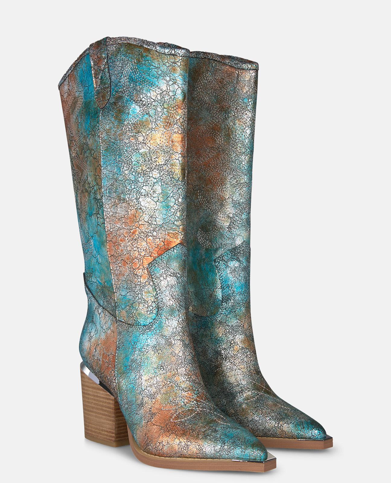 alma-en-pena-country-boot-cowboystiefel-t-rkis-7-5-cm image 2