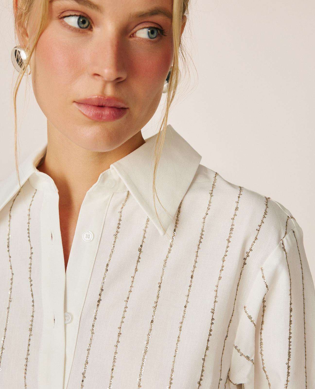 alma-en-pena-striped-shirt-with-sequins-streifen-bluse-wei image 5