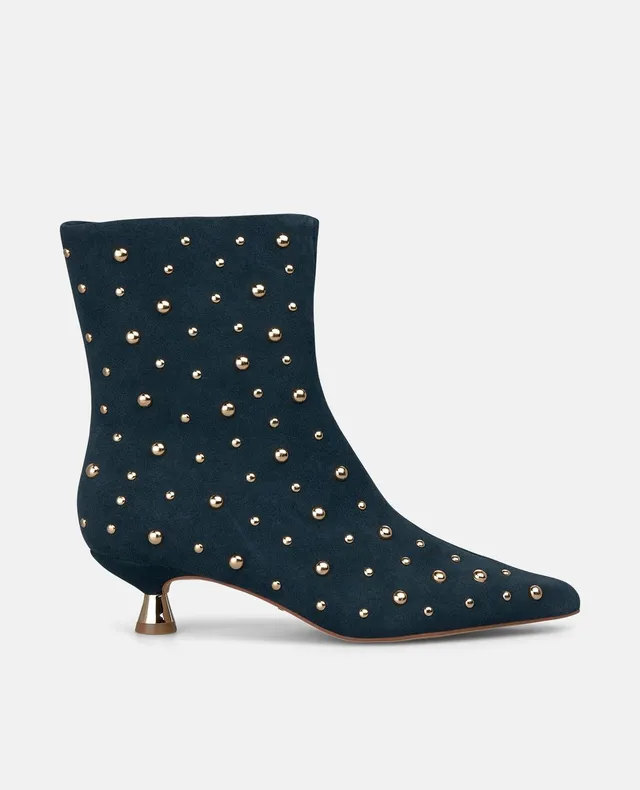 alma-en-pena-stiefelette-wildleder-nieten-blau image 1