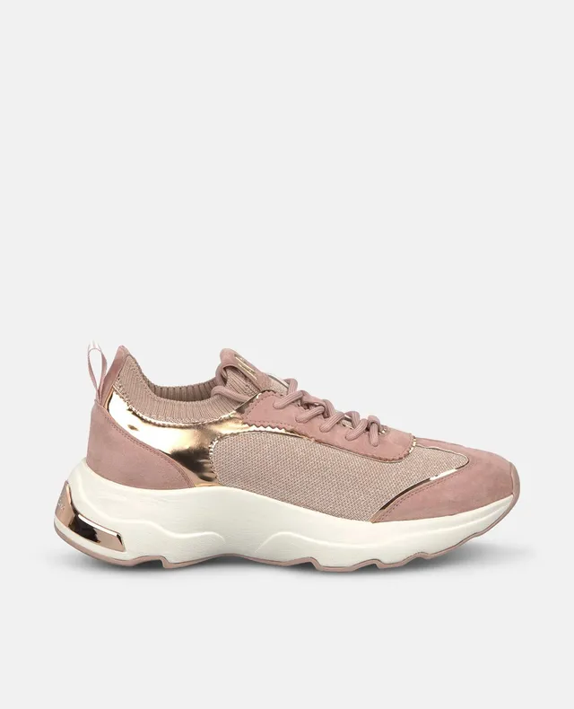 alma-en-pena-sportschuhe-rosa-metallic-schn-rung-4-5-cm-plateau image 1