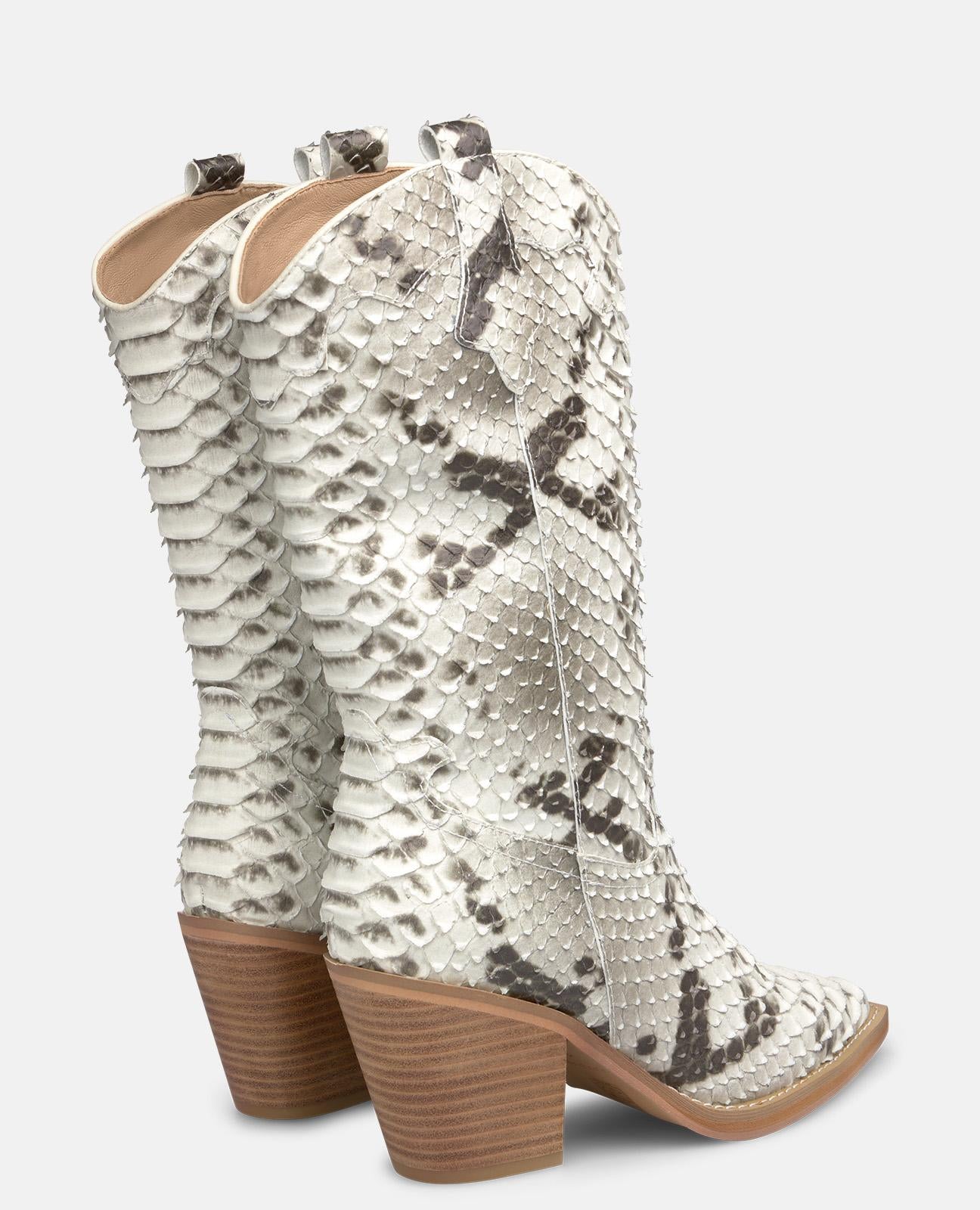 alma-en-pena-medium-country-boot-stiefelette-snake-7-cm-wei image 3