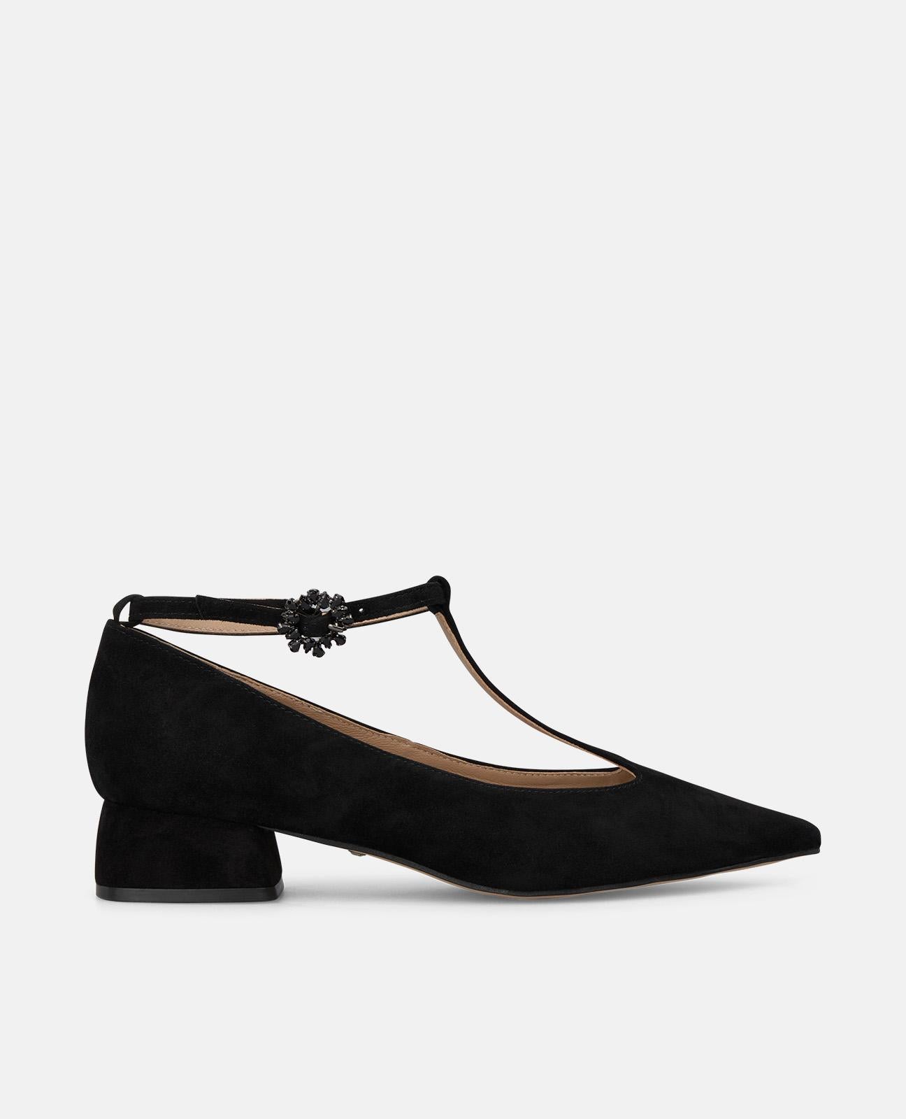 alma-en-pena-leder-pumps-t-riemen-3-5-cm-schwarz image 1