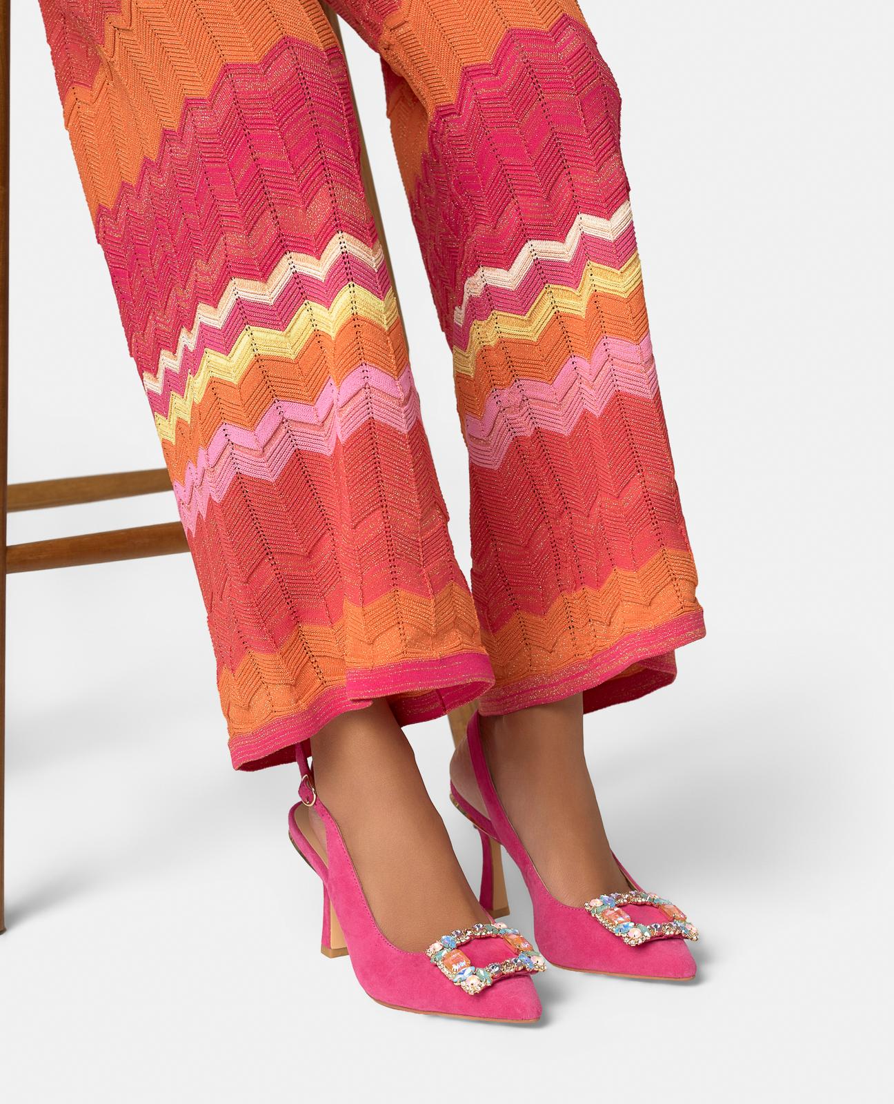 alma-en-pena-slingpumps-mit-schmucksteinschnalle-fuchsia-9-cm image 5