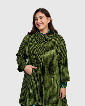 alembika-dupont-overcoat-green-damen-strickmantel-mit-u-kante image 4