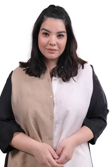 alembika-colorblock-tunika-hemd-leinenhemd image 2