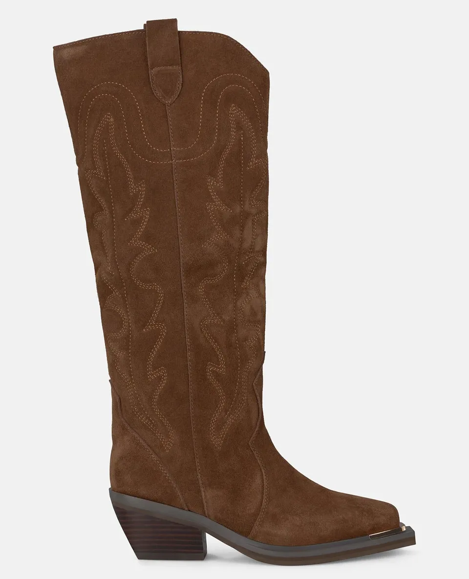 alma-en-pena-alfa-61094-cowboy-stiefel-camel-bestickt-6-cm image 1