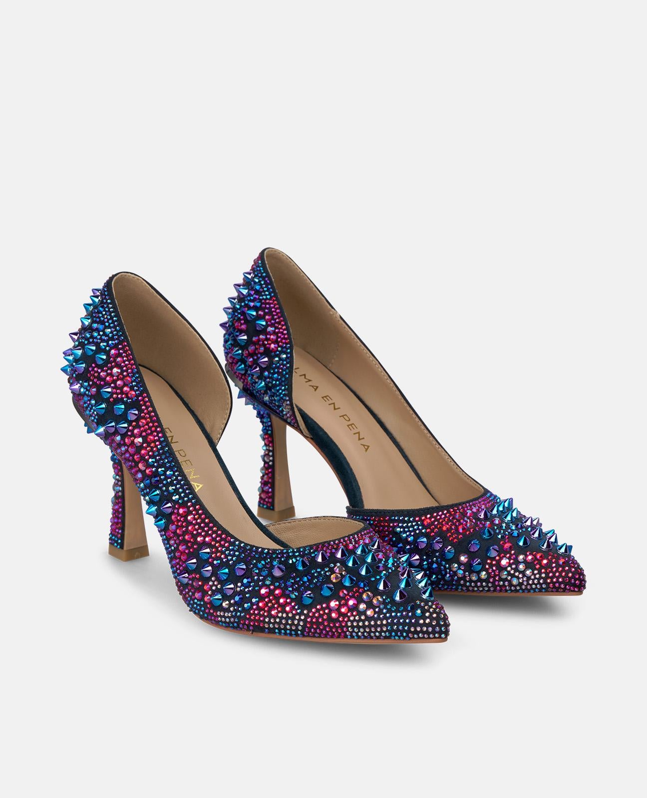 alma-en-pena-strass-pumps-multicolor-mit-5-5-cm-absatz image 2