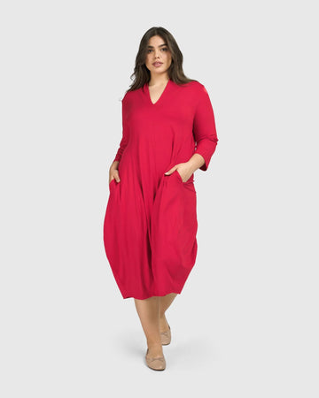 alembika-essential-cocoon-dress-kleid-red-rose image 4