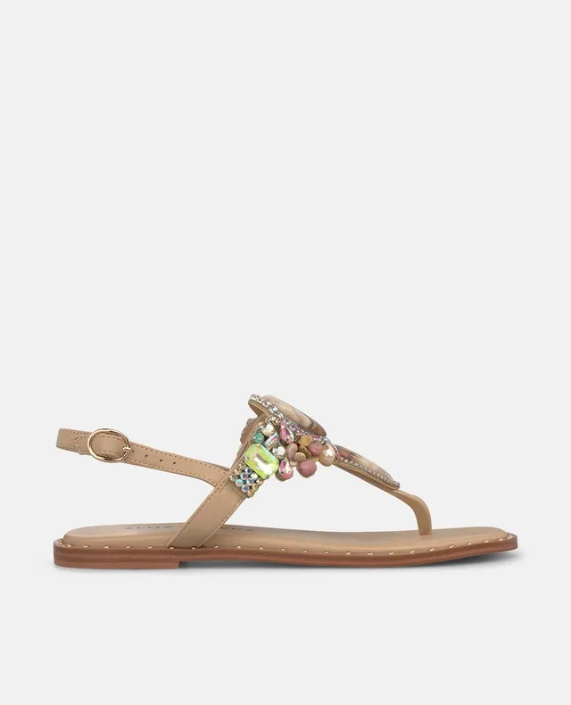 alma-en-pena-flache-sandalen-nappa-strass-arena image 1