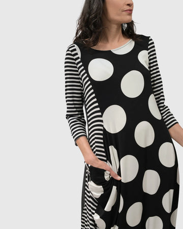 alembika-minnie-midi-dress-mono-punkte-kleid image 2