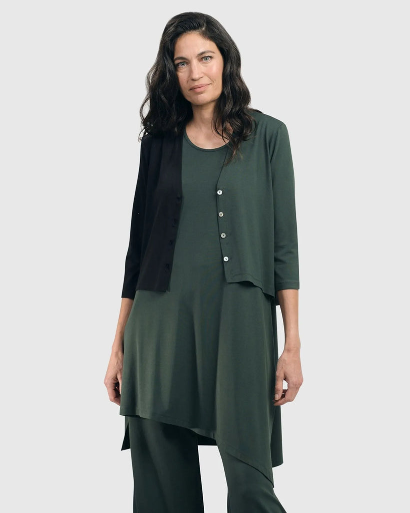 alembika-essential-2-tone-crop-cardigan-gr-n image 1