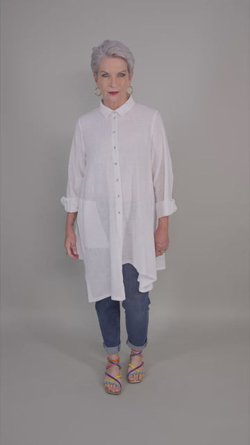 alembika-pippa-muslin-tunic-shirt-tunika-in-white image 3