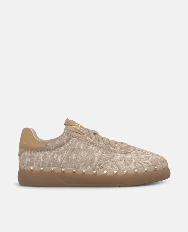 alma-en-pena-sneaker-beige-fell-gef-ttert-nieten image 1
