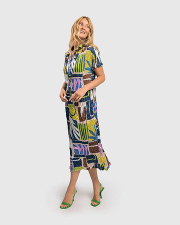 alembika-kali-crinkle-shirtdress-abstract image 2