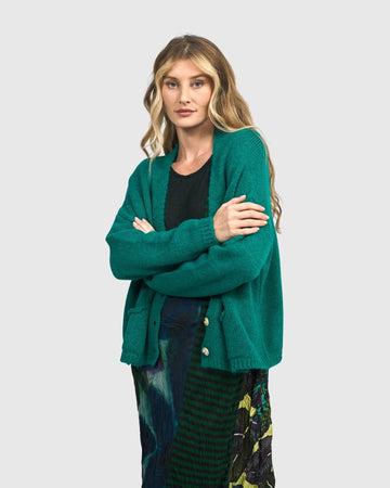 alembika-diana-cropped-cardigan-t-rkis-kurze-strickjacke-mit-kn-pfen image 7