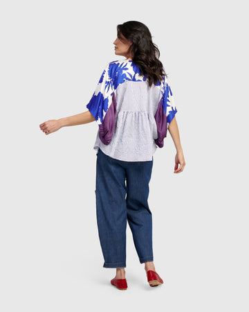 alembika-melody-butterfly-bluse-damen-cerulean image 6