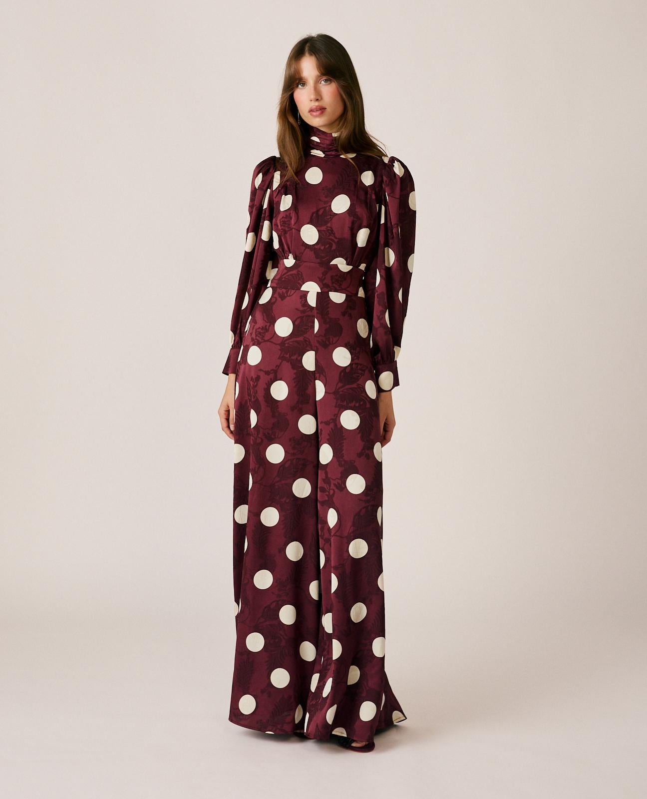 alma-en-pena-alfa-64493-jumpsuit-jacquard-bordeaux-overall-langarm image 5