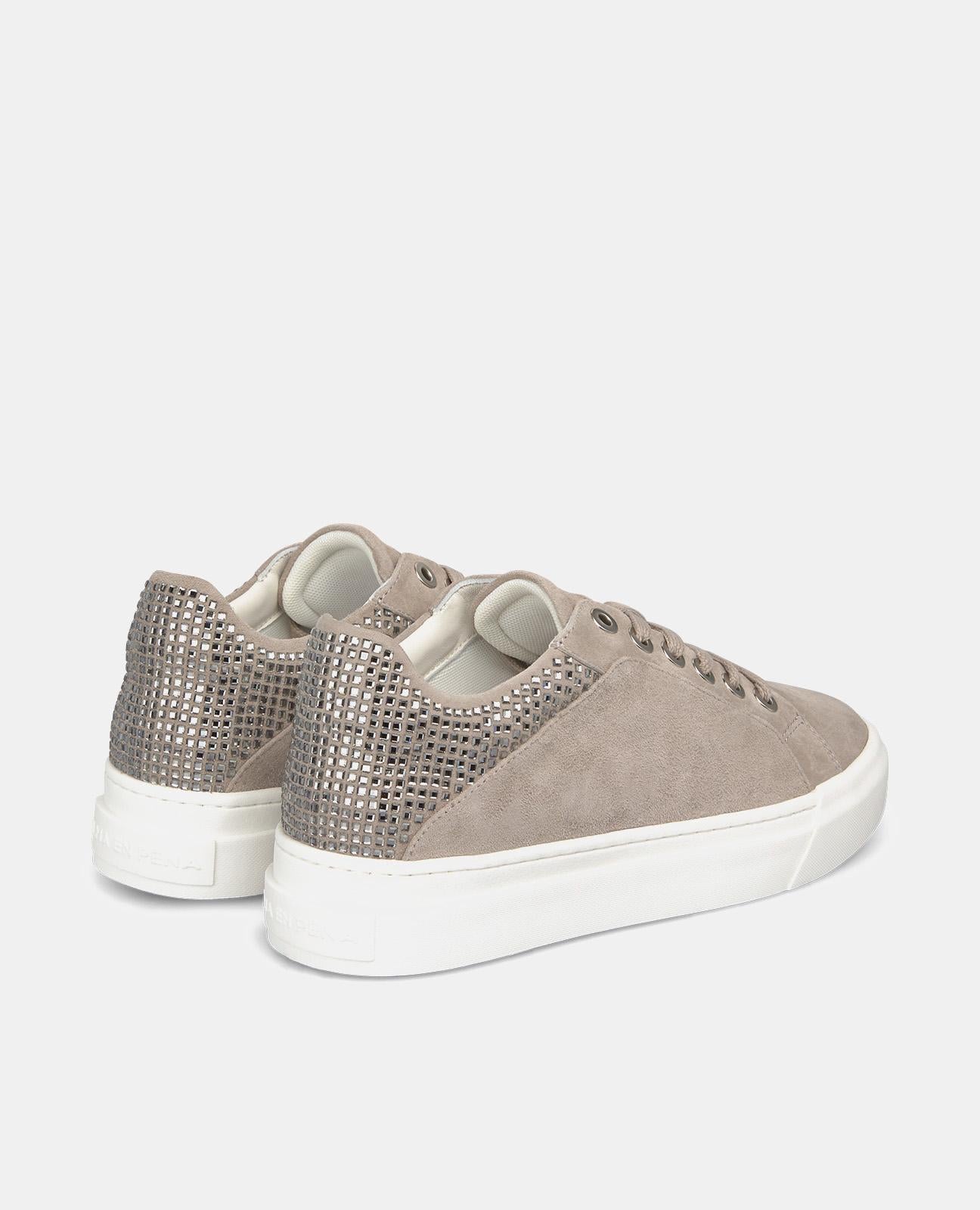 alma-en-pena-shoes-with-glitter-leder-sneaker-hellbraun-strass image 3
