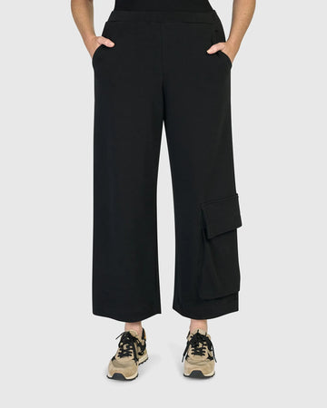 alembika-urban-cleo-cargo-hose-schwarz-damen-freizeithose image 2