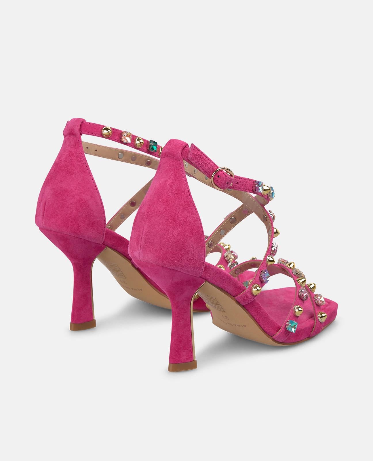 alma-en-pena-high-heel-sandale-fuchsia-nieten-9-cm-stiletto-eckig image 3