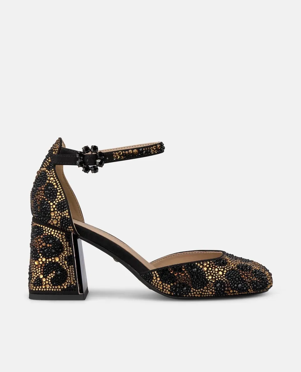 alma-en-pena-animal-print-pumps-schwarz-7-cm-strass image 1