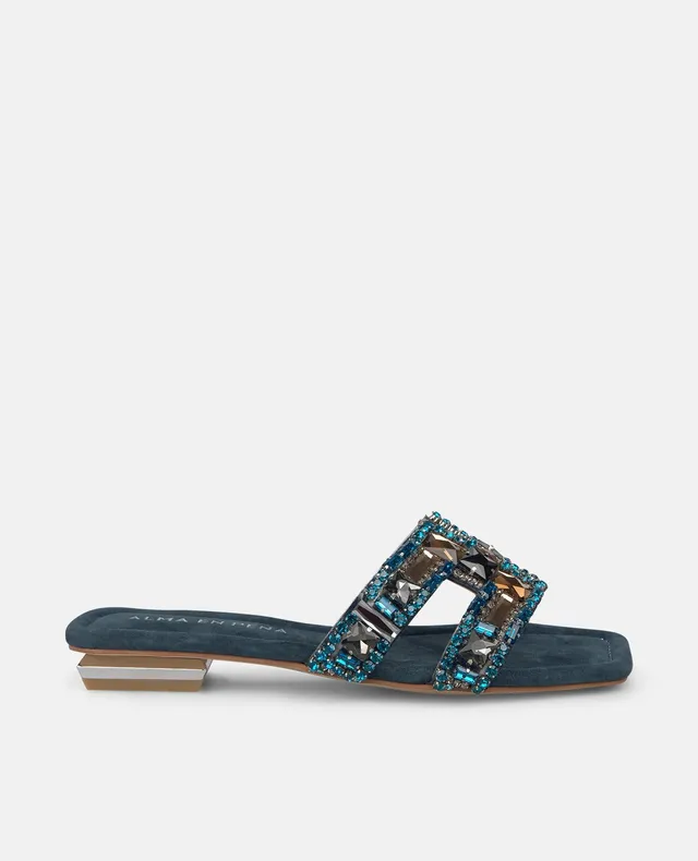 alma-en-pena-flache-sandalen-h-riemen-hellblau-2-cm image 1