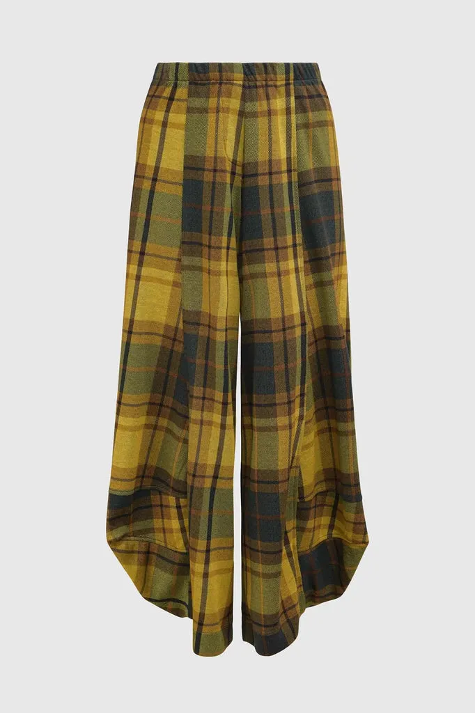 alembika-plaid-punto-pants-karohose-mit-pouf-saum image 1