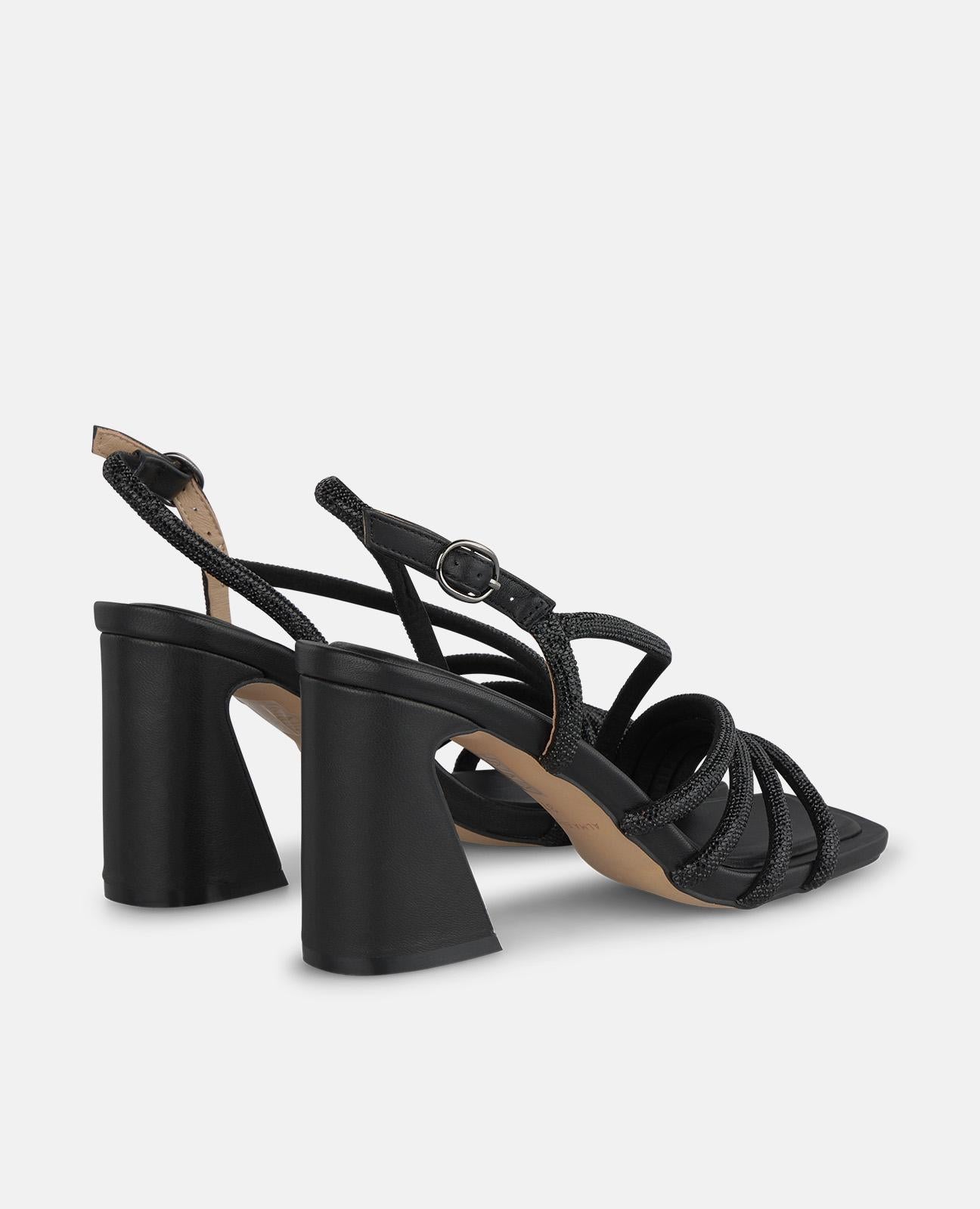 alma-en-pena-riemen-sandale-schwarz-strass-8-3-cm-eckig image 3