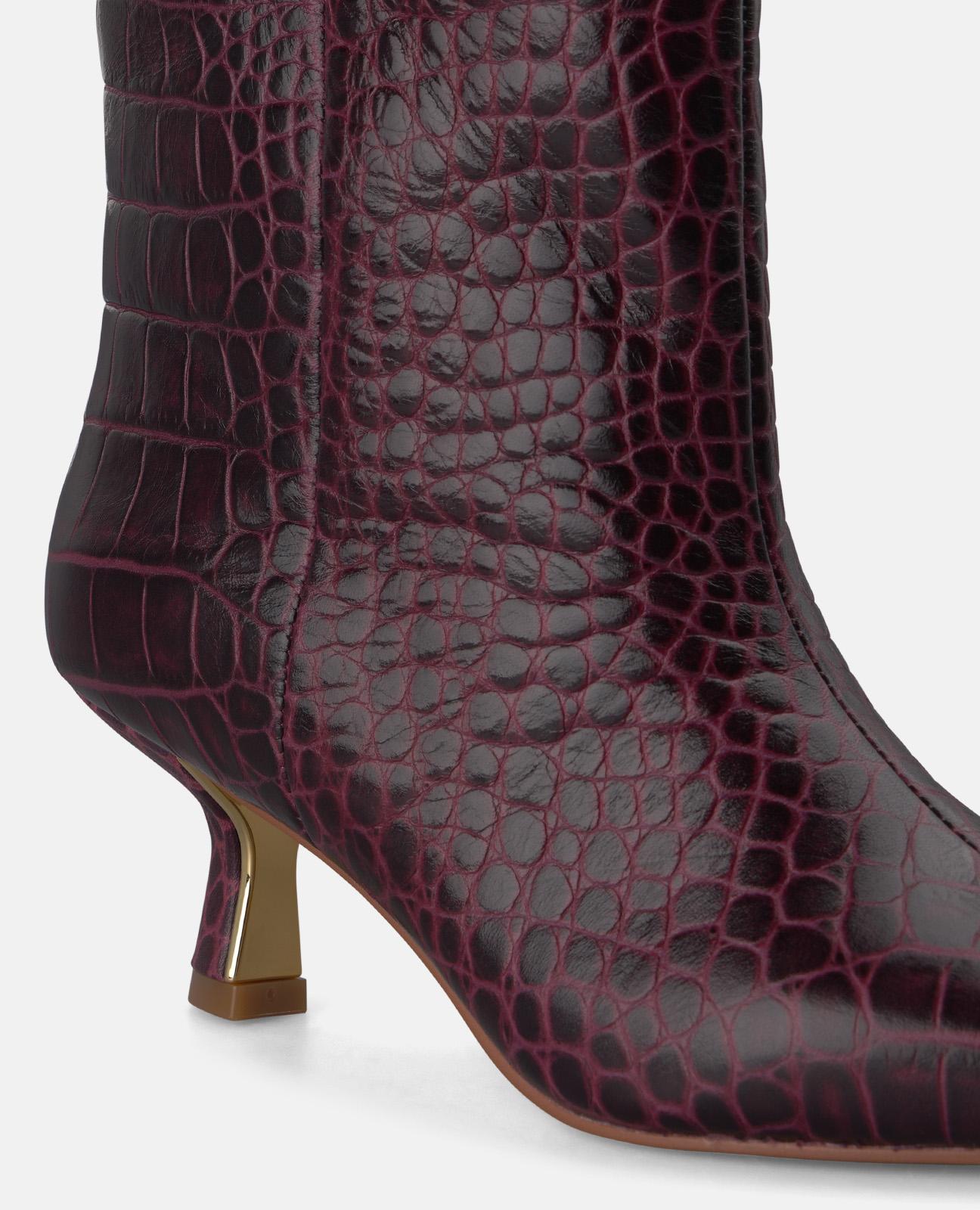alma-en-pena-animal-print-stiefeletten-bordeaux-5-5-cm image 4