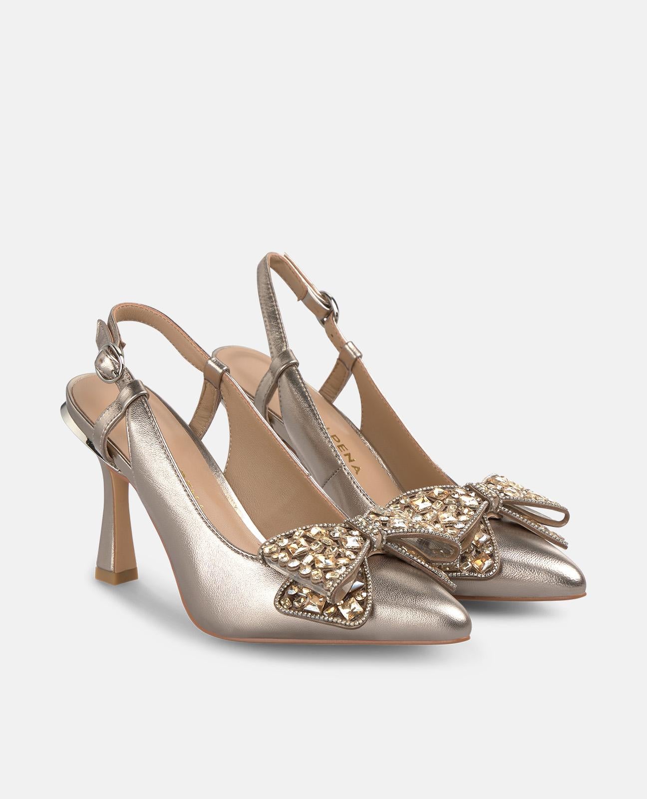 alma-en-pena-spangen-pumps-mit-schleife-bronze-9-cm image 2